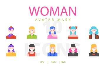Woman avatar mask