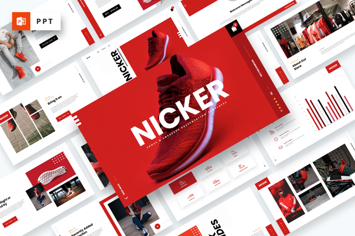Nicker - Shoes & Sneakers Powerpoint Template