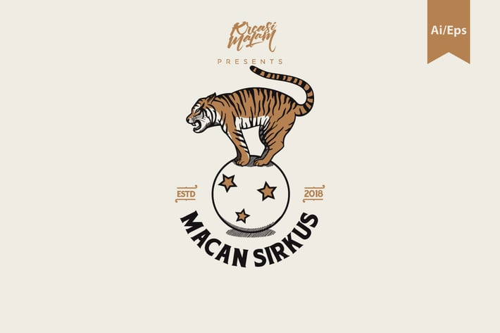 Macan Sirkus Logo Template