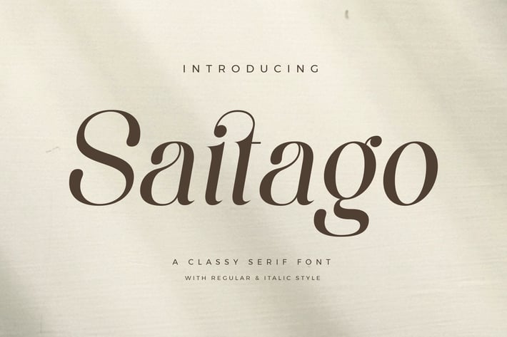 Saitago Classy Serif Font