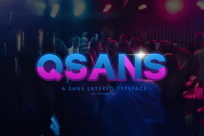 Qsans Layered Font