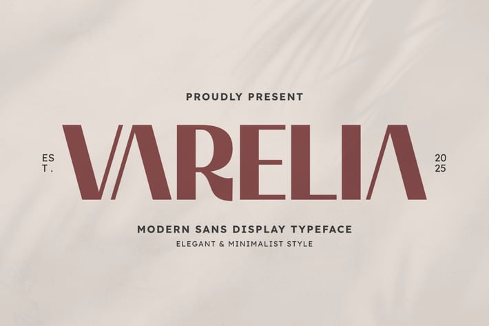 Varelia – Modern Sans Serif Display Typeface
