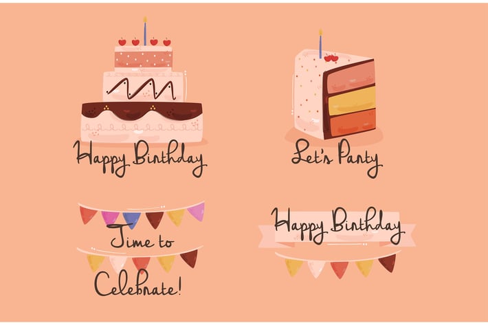 Birthday Greetings Illustration