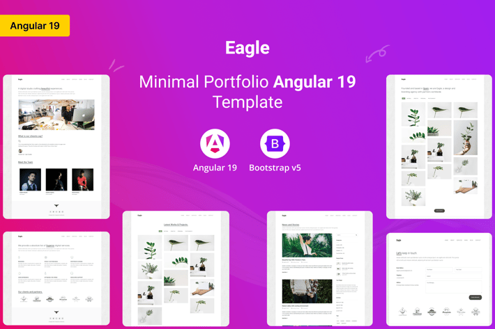 Eagle - Minimal Portfolio Angular Template