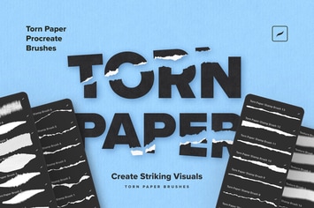 Torn Paper Procreate Brushes