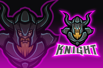 Horned Knight Esport Logo Design