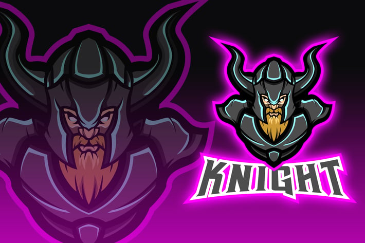 Horned Knight Esport Logo Design