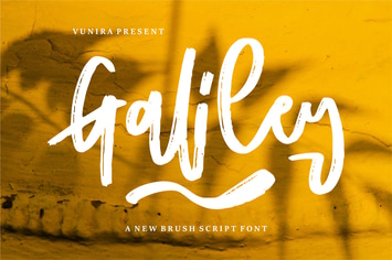Galiley | A New Brush Script Font