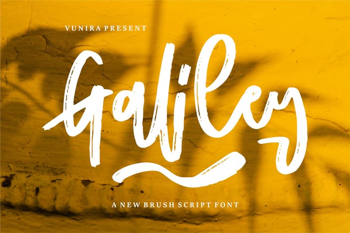 Galiley | A New Brush Script Font