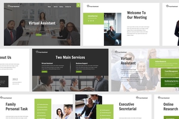 Virtual Assistant Powerpoint Template