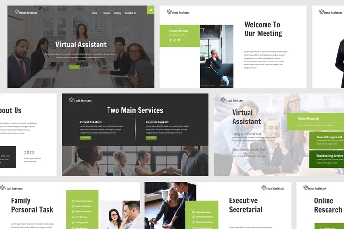 Virtual Assistant Powerpoint Template