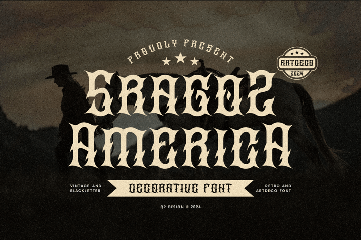 Sragoz America - Blackmetal & Western Font