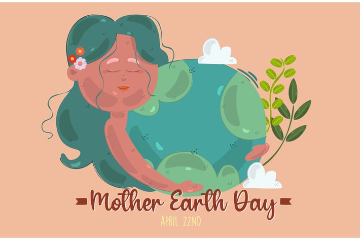 Mother Earth Day Hand Drawn Bundle Illustration