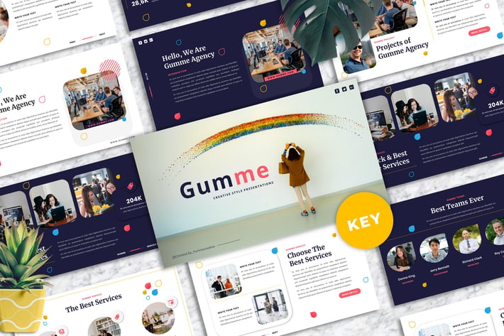 Gumme - Creative Keynote Template
