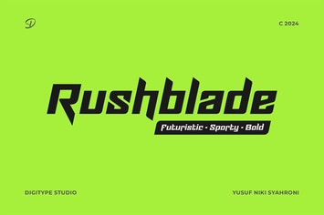 Rushblade Font