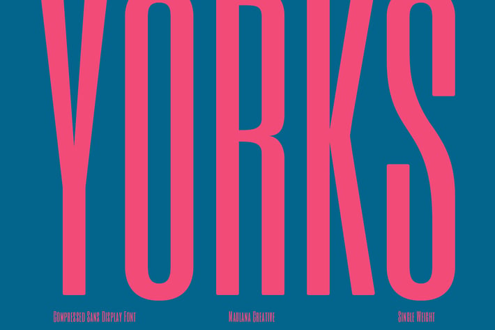 Yorks Compressed Sans Font