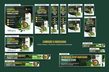 Cannabis & Marijuana Banners Ad
