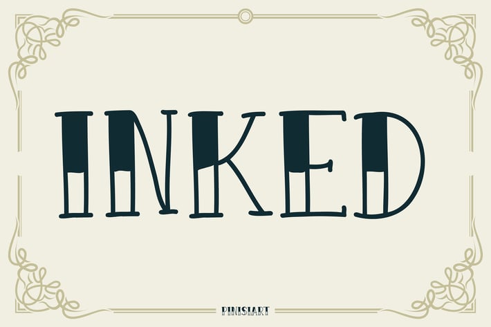 Vintage Tattoo Font - Inkos