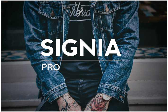 SIGNIA Pro Modern Typeface + WebFont