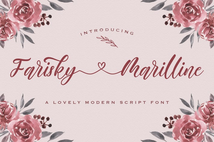Farisky Marlline - Lovely Calligraphy Font