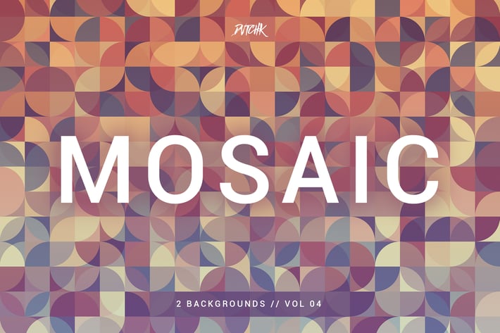 Mosaic| Abstract Gradient Backgrounds | Vol. 04