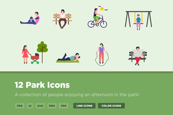 12 Park Icons
