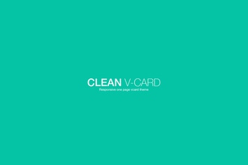  Clean Responsive Retina Ready V-card Template 