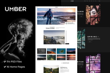 Umber | Photography PSD Template