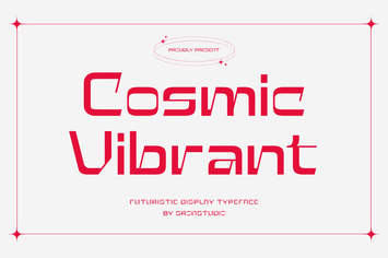 Cosmic Vibrant - Futuristic Tech Font