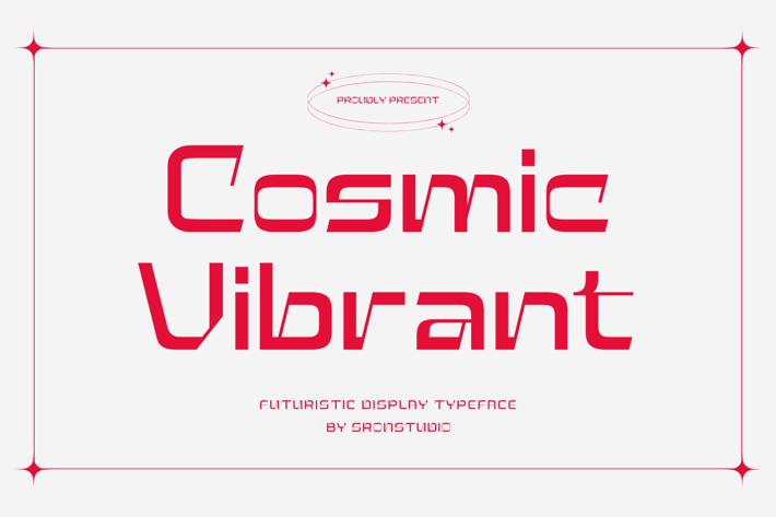 Cosmic Vibrant - Futuristic Tech Font