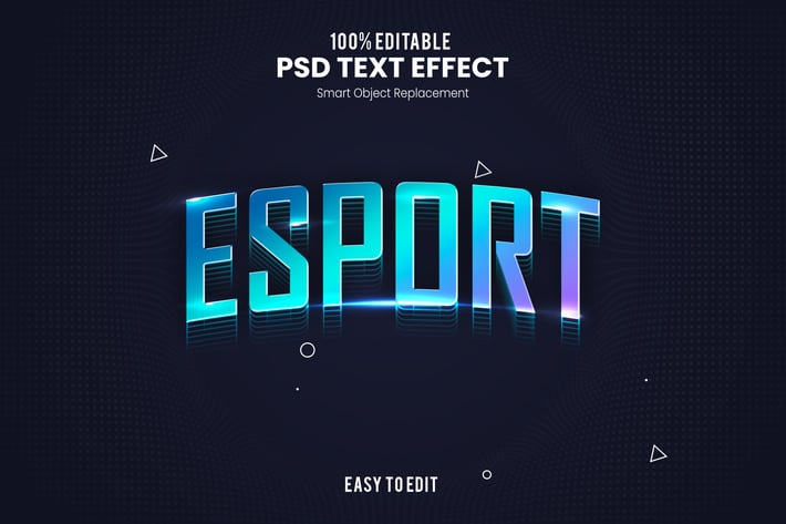 Esport - Sporty PSD Text Effect