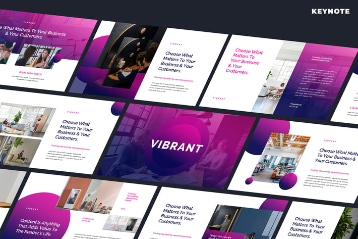 Vibrant - Creative Keynote Template