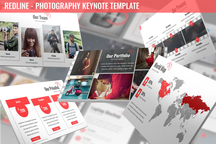 Redline - Photography Keynote Template