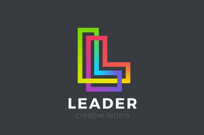 Letter L Logo design Linear Infinite