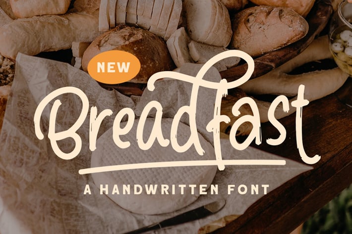Breadfast - a Handwritten Font
