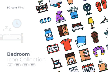 Bedroom Filled Icon