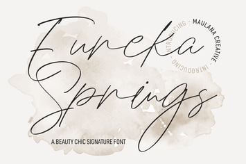 Eureka Spring Chic Signature Font