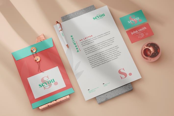 Elegant Stationery Mock-Up Template
