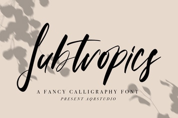 Subtropics - Fancy Calligraphy Font