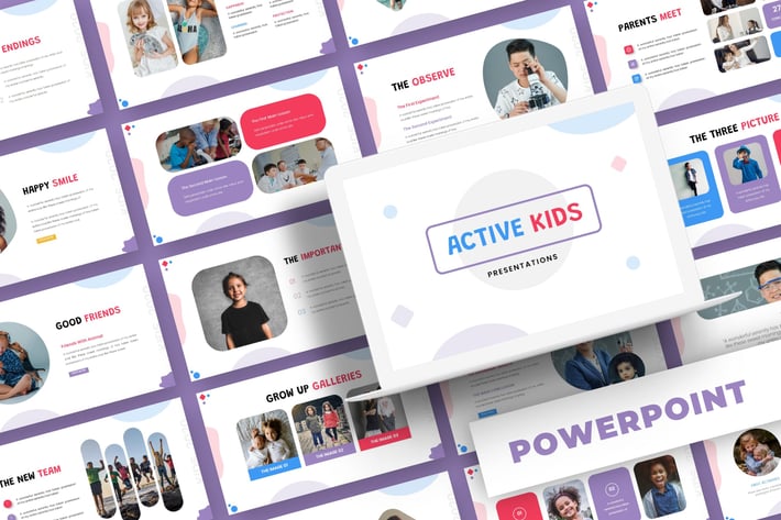 Active Kids - Powerpoint Template