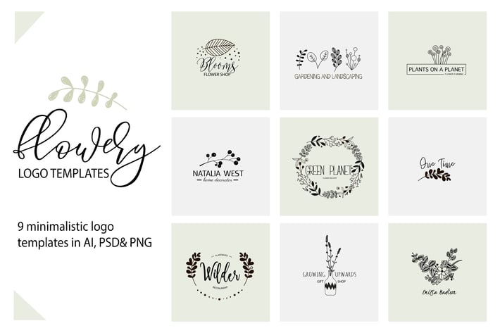 Flower Logo Templates V.1