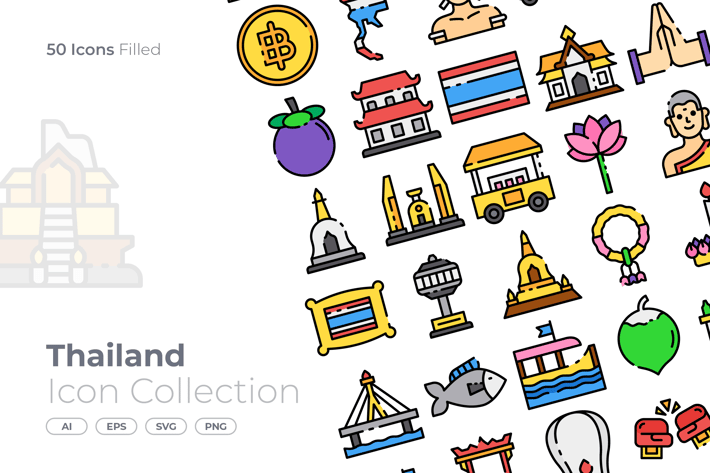 Thailand Filled Icon