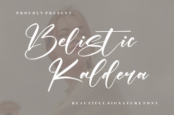Belista Kaldera Signature Font