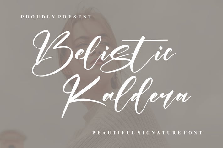 Belista Kaldera Signature Font