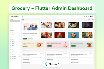 Flutter Grocery Admin & Client Web - Grocerly