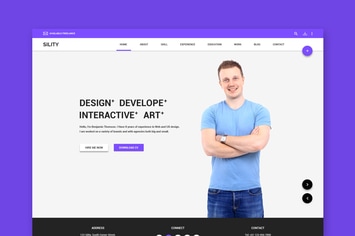 Sility - vCard, CV & Resume HTML Template 