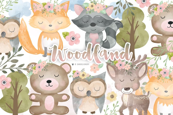 Woodland animals design