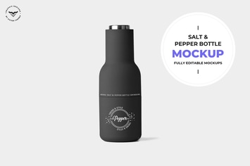 Salt & Pepper Bottle Mockup
