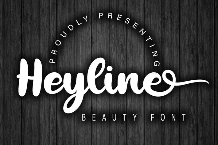 Heyline Beauty Bold Script