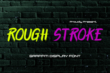 Rough Stroke - Graffiti Display Font